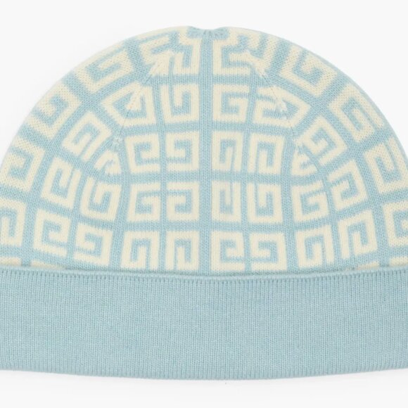 Givenchy Double Face Knit Beanie Ice Blue main image 7